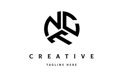 NCT circle three letter logo vector