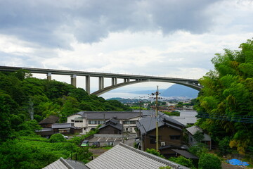 Beppu Myoban-kyo Bridge in Oita, Japan - 日本 大分県 別府 明礬橋