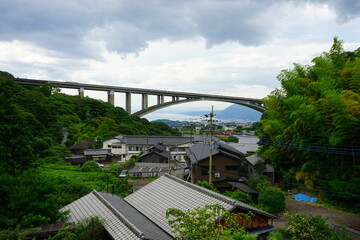 Beppu Myoban-kyo Bridge in Oita, Japan - 日本 大分県 別府 明礬橋	