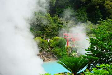 Beppu Umi Jigoku or Hell in Oita, Japan - 日本 大分県 別府 地獄めぐり 海地獄	