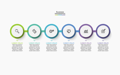 Business data visualization. timeline infographic icons designed for abstract background template milestone element modern diagram process technology digital marketing data presentation chart Vector
