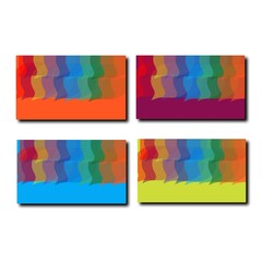 Blank Business card and visiting card colorful white background