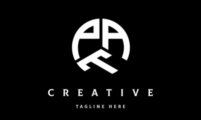 PAT circle three letter logo vector