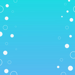 Background with the image of sea water with bubbles. Vector illustration.
