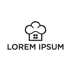 cloud house logo design