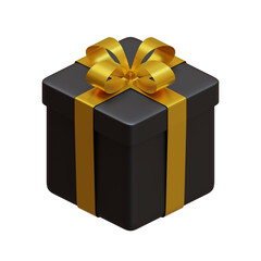 Black Friday 01 Gift 3D Rendering Illustration Element