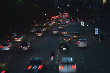 Fototapeta na wymiar Night Cars