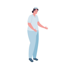 female nurse standing