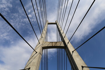 Fototapeta premium Bridge over the Tenryu River