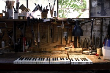 piano repair workshop