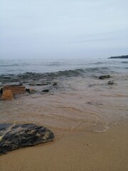 waves on the beach