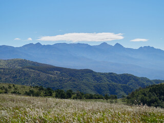 9月（秋） 車山高原の遊歩道上から八ヶ岳方面を見る 長野県茅野市