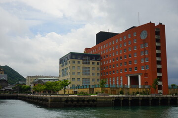 Moji retro town, in Fukuoka, Kitakyushu, Japan - 北九州 福岡 門司港の街並み