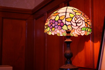 Vintage Stained Glass Lamp - ステンドグラス ランプ