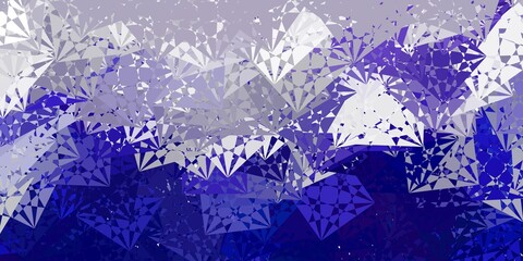 Light Purple vector pattern with polygonal shapes.
