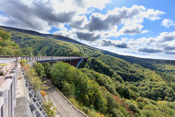 Jogakura Ohashi Bridge in Aomori Prefecture is the longest arch bridge in Japan.