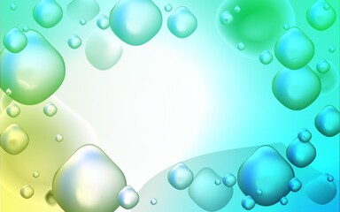 Light Green vector pattern with lamp shapes.