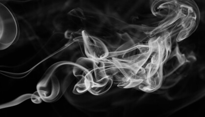 Grey color abstract shape smoke