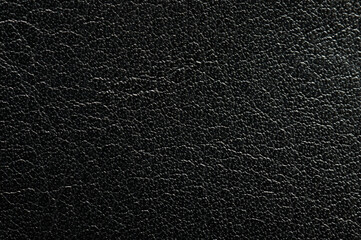 Rough black leather skin texture