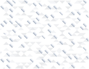 Simple vector flat design background of white paper triangles. Trendy graphic design.