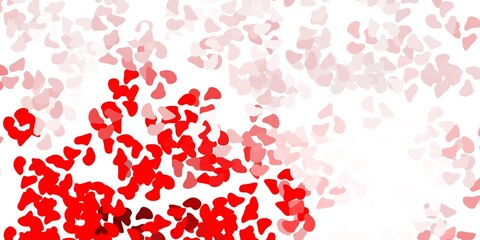 Light orange vector template with abstract forms.