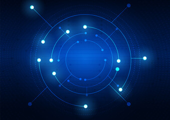 Circuit technology background with hi-tech digital