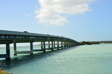 Obraz na płótnie Canvas Brücke am Overseas Highway, Florida Keys