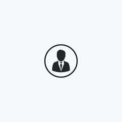 User Icon.Users and Group.Person Profile Sign.Office Human Web Symbol.Ui Head Internet. Male Social Member Thin Flat Pictogram. User, icon, profile, sign, admin
