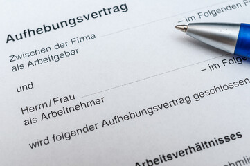 Aufhebungsvertrag