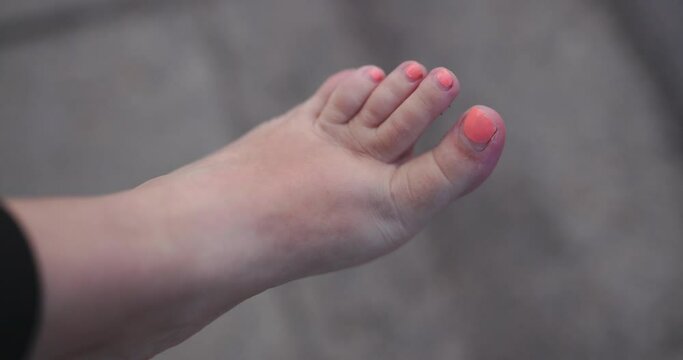 feet of a woman
