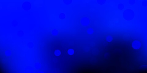 Dark blue vector layout with circle shapes.