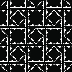  floral pattern background.Repeating geometric pattern from striped elements. Black pattern. 