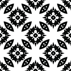  floral pattern background.Repeating geometric pattern from striped elements. Black pattern. 