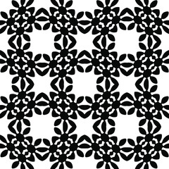  floral pattern background.Repeating geometric pattern from striped elements. Black pattern. 