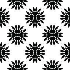  floral pattern background.Repeating geometric pattern from striped elements. Black pattern. 