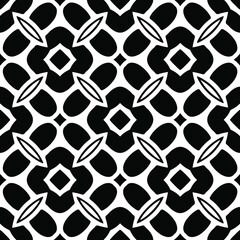  floral pattern background.Repeating geometric pattern from striped elements. Black pattern. 