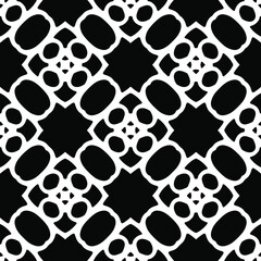  floral pattern background.Repeating geometric pattern from striped elements. Black pattern. 
