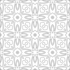 floral pattern background.Repeating geometric pattern from striped elements. Black pattern. 
