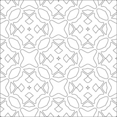 floral pattern background.Repeating geometric pattern from striped elements. Black pattern. 