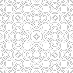 floral pattern background.Repeating geometric pattern from striped elements. Black pattern. 