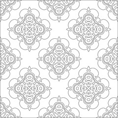 floral pattern background.Repeating geometric pattern from striped elements. Black pattern. 