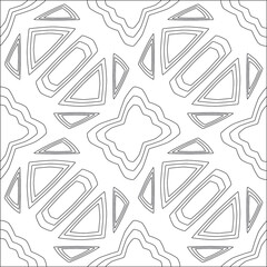 floral pattern background.Repeating geometric pattern from striped elements. Black pattern. 