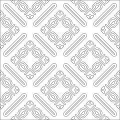 floral pattern background.Repeating geometric pattern from striped elements.  Black pattern. 