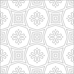 floral pattern background.Repeating geometric pattern from striped elements.  Black pattern. 