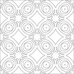 floral pattern background.Repeating geometric pattern from striped elements.  Black pattern. 