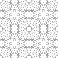 floral pattern background.Repeating geometric pattern from striped elements.  Black pattern. 