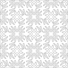 floral pattern background.Repeating geometric pattern from striped elements.  Black pattern. 
