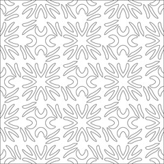 floral pattern background.Repeating geometric pattern from striped elements.  Black pattern. 