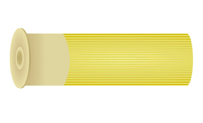 Yellow gun bullet. vector illustration