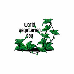 leaf vector, vegetable, world vegetarian day, 01 oct